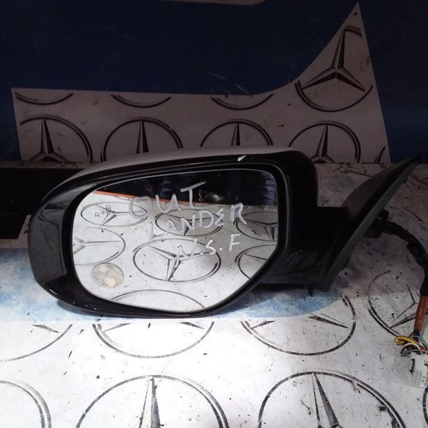 MITSUBISHI OUTLANDER 2013 PASSENGER SIDE MIRROR WHITE - BLIND SPOT WITH CAMERA