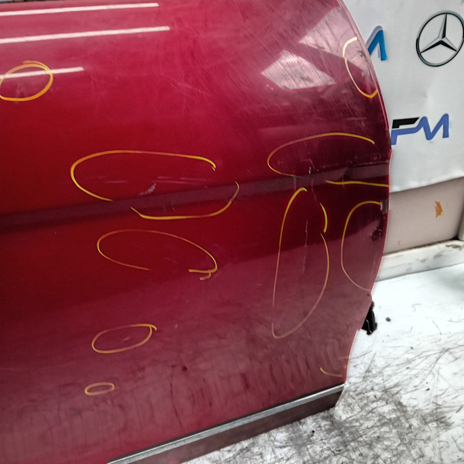MERCEDES C-CLASS W204 SLN DRIVER REAR DOOR OSR RED 2008-2014 COMPLETE FMD447