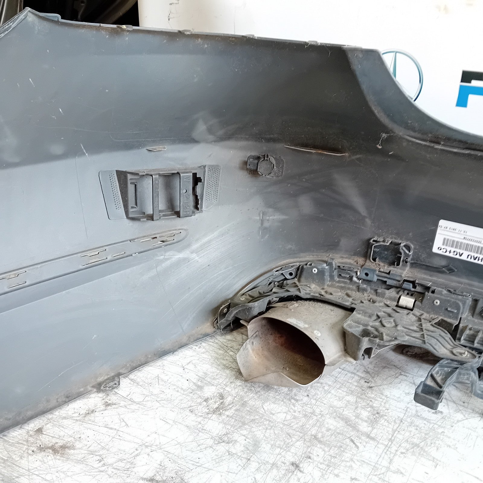 MERCEDES BENZ E-CLASS W212 REAR BUMPER BLACK 2014 A2128855125 FMX129