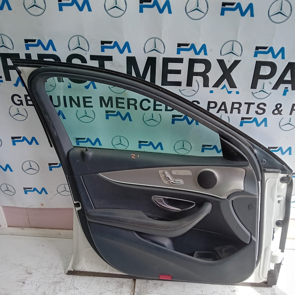 MERCEDES BENZ E-CLASS W213 PASSENGER SIDE FRONT DOOR N/S/F WHITE FMD127