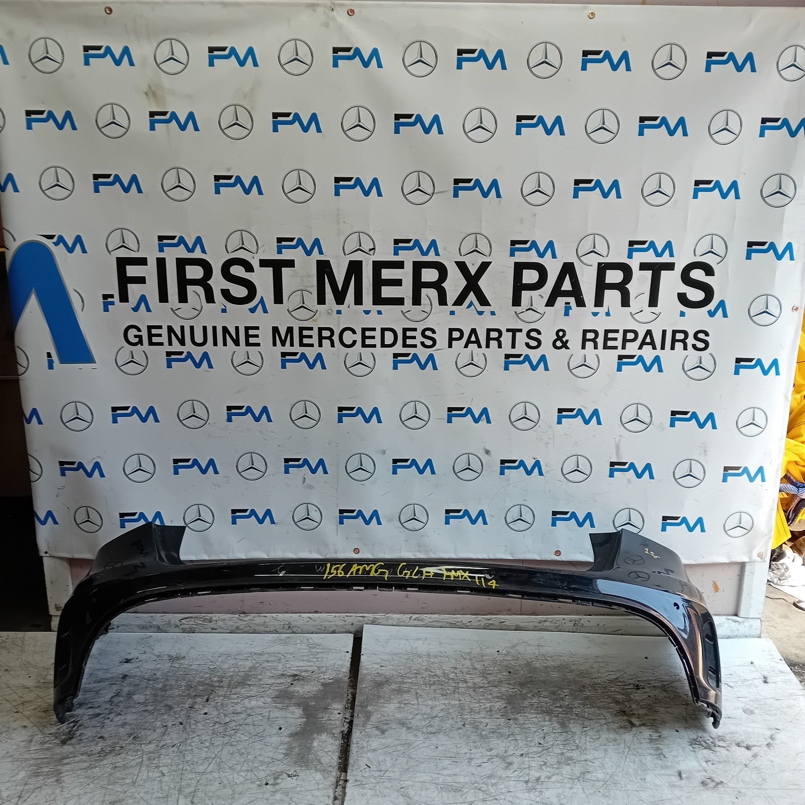 MERCEDES BENZ GLA X156 AMG REAR BUMPER BLACK 2014-19  A1568852425 FMX114