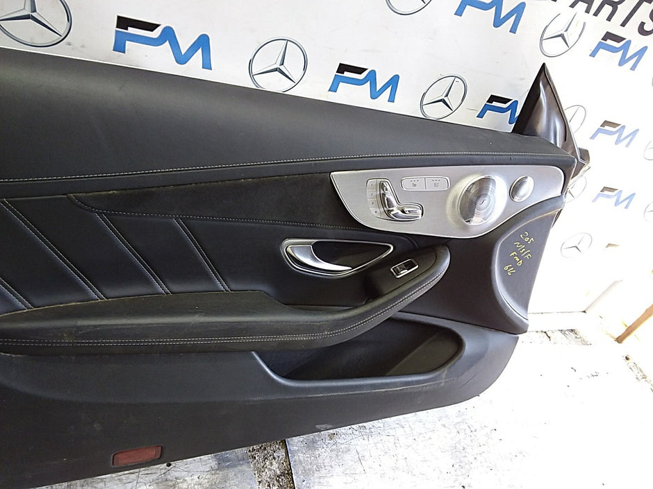 MERCEDES C-CLS C205 COUPE PASSENGER FRONT DOOR NSF GREY 2016 ONW COMPLETE FMD616