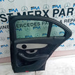 MERCEDES BENZ C-CLASS W205 DRIVER SIDE REAR DOOR O/S/R BLACK  COMPLETE FMD147