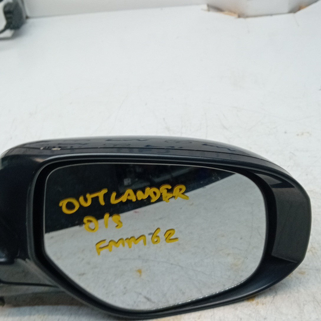MITSUBISHI OUTLANDER MK3 DRIVER SIDE WING MIRROR OSF BLACK 2013 FMM62