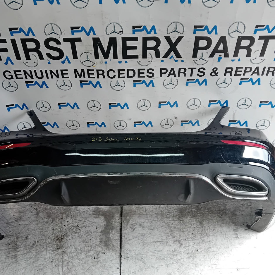 MERCEDES BENZ E-CLASS W213 SALOON REAR BUMPER BLACK 2016 ON A2138850001 FMX76