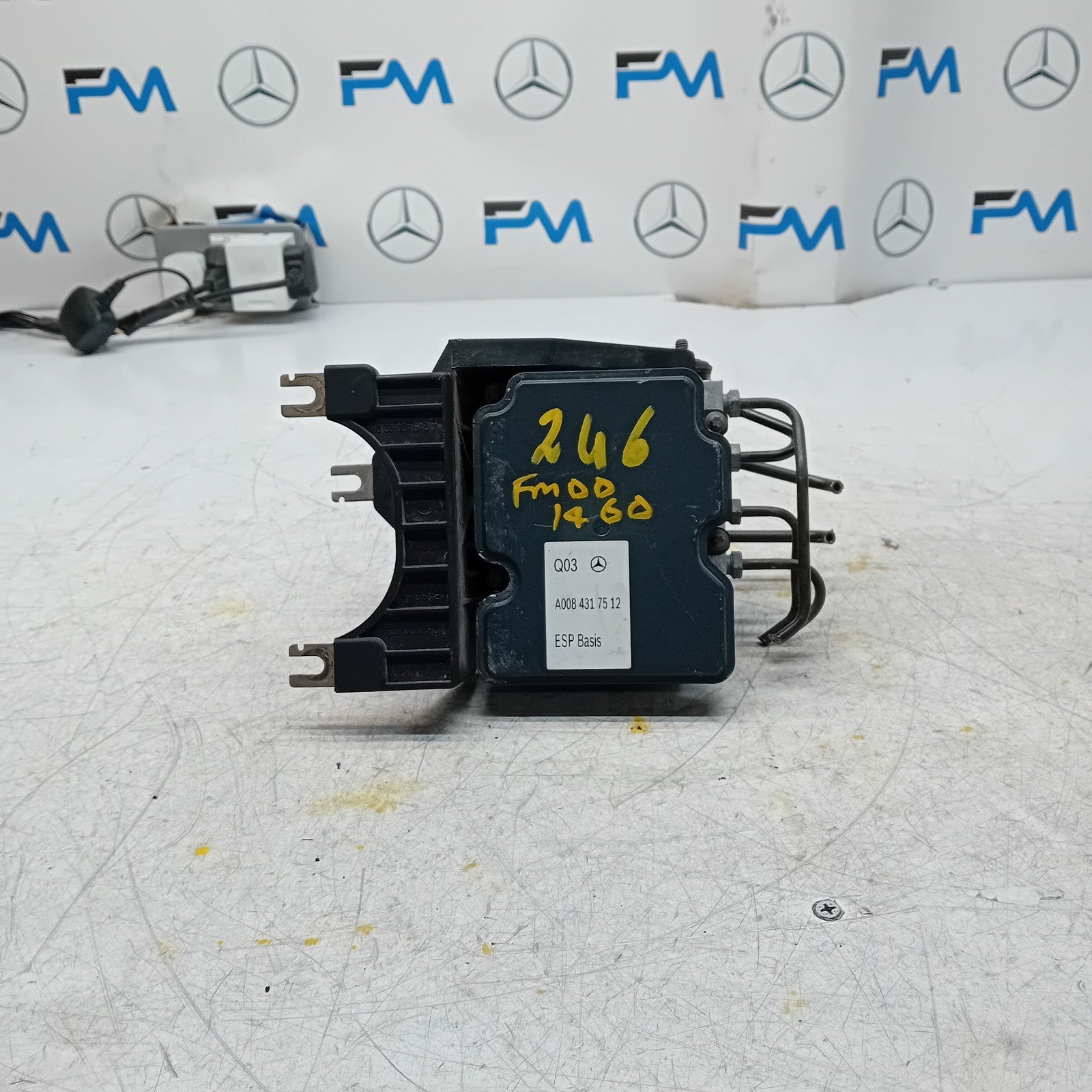MERCEDES BENZ B-CLASS W246 ABS PUMP CONTROL MODULE UNIT A0084317512 FM001460