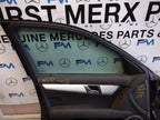 MERCEDES BENZ C-CLASS W204 PASSENGER SIDE FRONT DOOR N/S/F COMPLETE BLACK FMD68