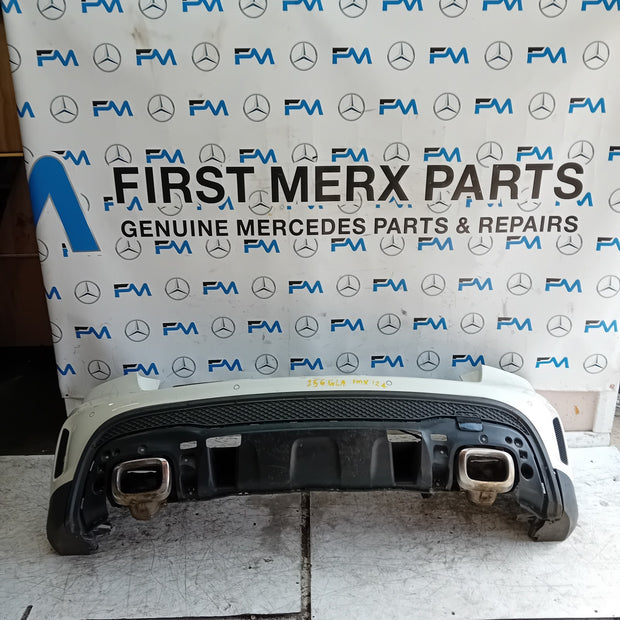 MERCEDES BENZ GLA W156 AMG REAR BUMPER ŴHITE 2016 A1568854340 COMPLETE FMX124