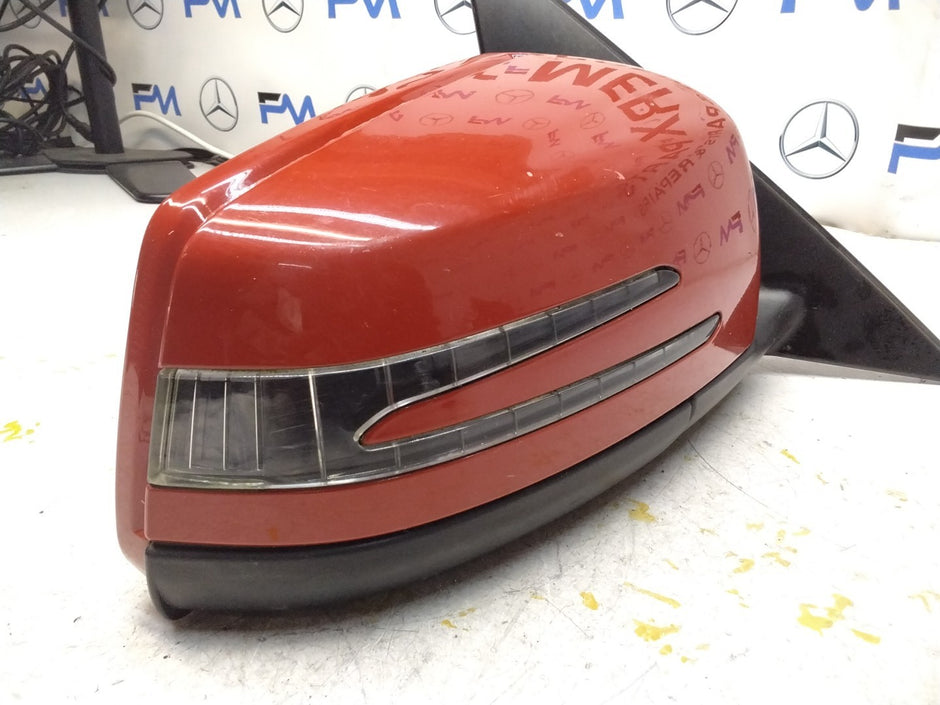 MERCEDES C-CLASS  W204 DRIVER SIDE WING MIRROR A2048107293 RED FMM20