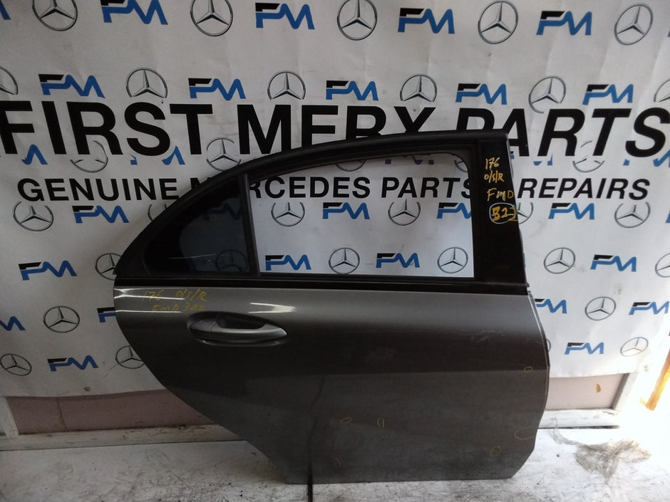 MERCEDES BENZ A-CLASS W176 SLN DRIVER REAR DOOR OSR GREY 2012-2018 FMD322