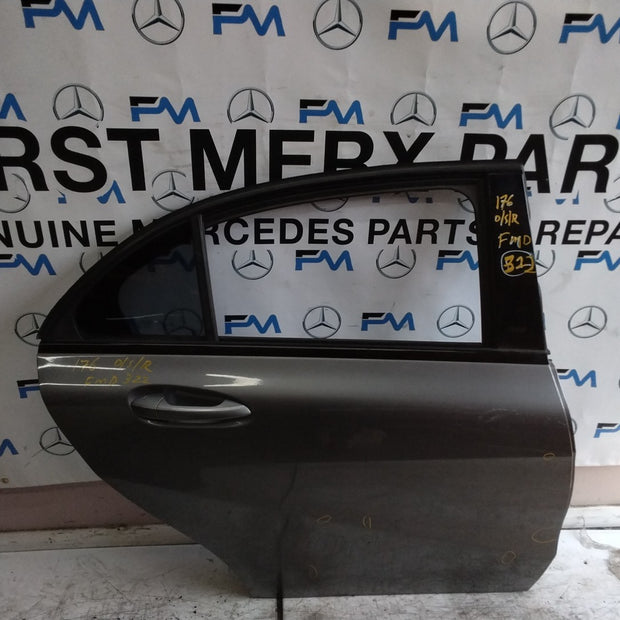 MERCEDES BENZ A-CLASS W176 SLN DRIVER REAR DOOR OSR GREY 2012-2018 FMD322