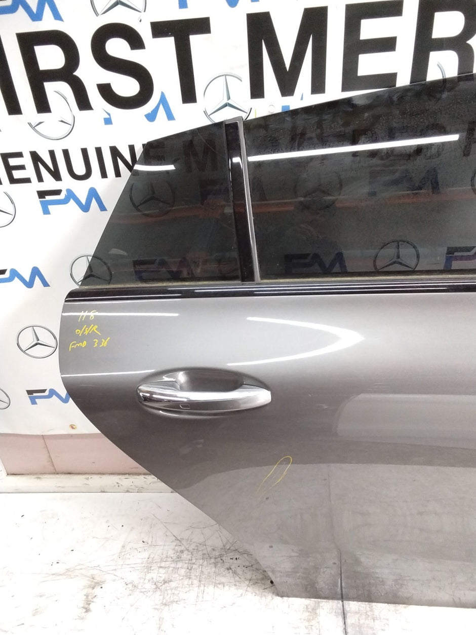 MERCEDES CLA W118 DRIVER REAR DOOR OSR GREY 2019 ON COMPLETE FMD336