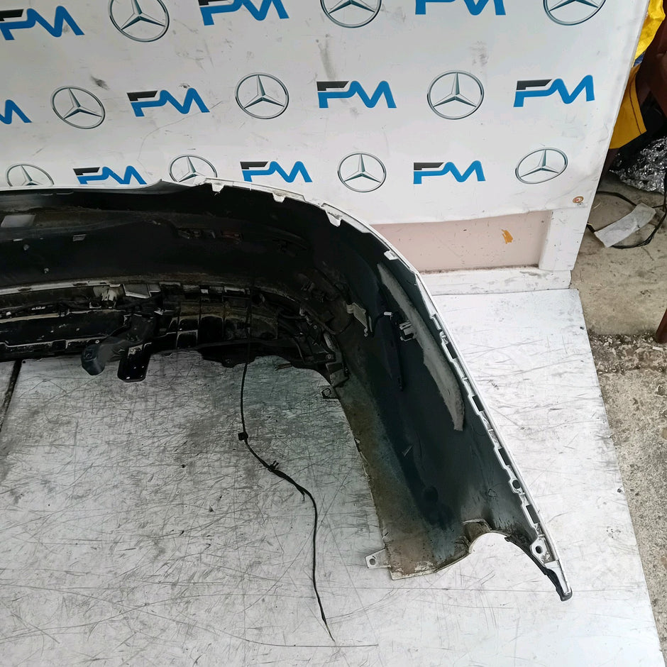MERCEDES BENZ C-CLASS W205 COUPE REAR BUMPER 2014 WHITE COMPLETE FMX66