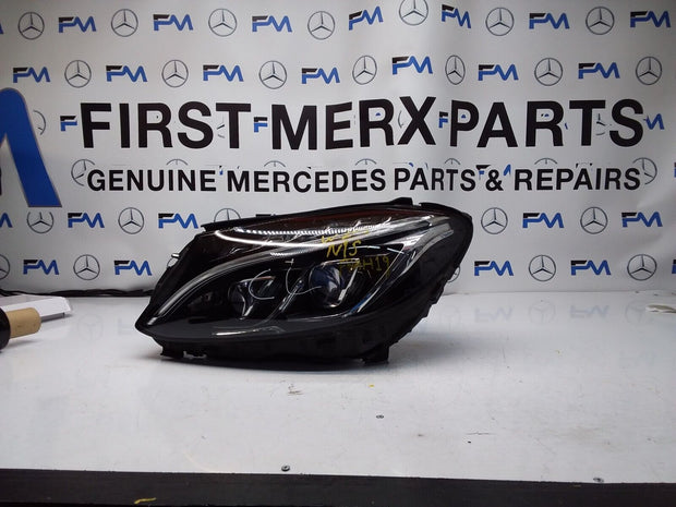 2017 MERCEDES C-CLASS W205 N/S Passenger Side Front Headlight A20539063104 FMH19