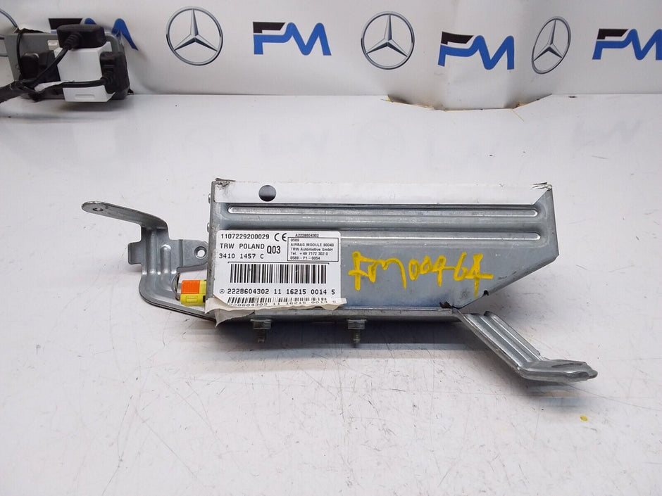 MERCEDES  S-CLASS W222 PASSENGER REAR SIDE  AIRBAG MODULE A2228604302 FM00464