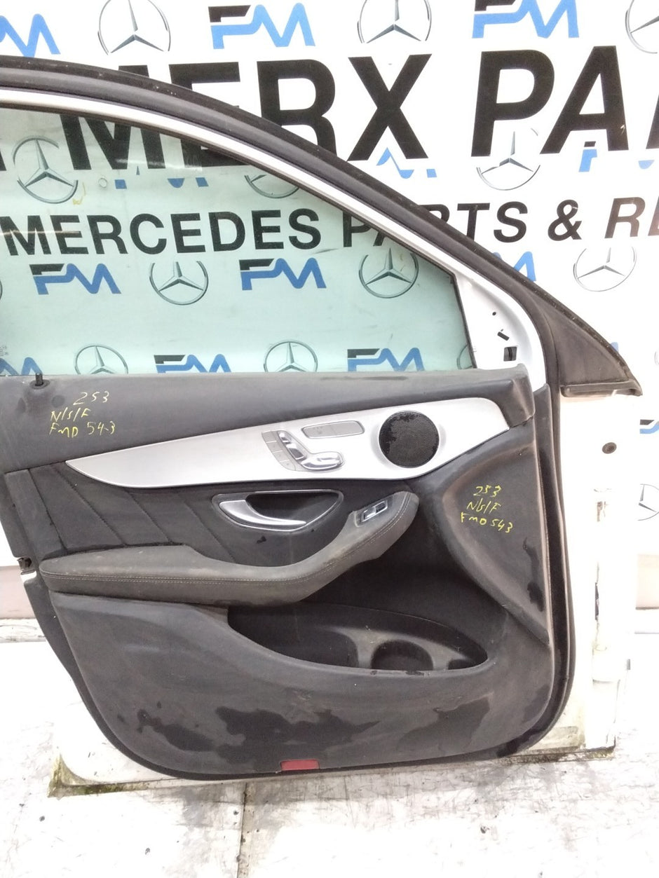 MERCEDES GLC W253 COUPE PASSENGER FRONT DOOR NSF WHITE 2016-2019 FMD543