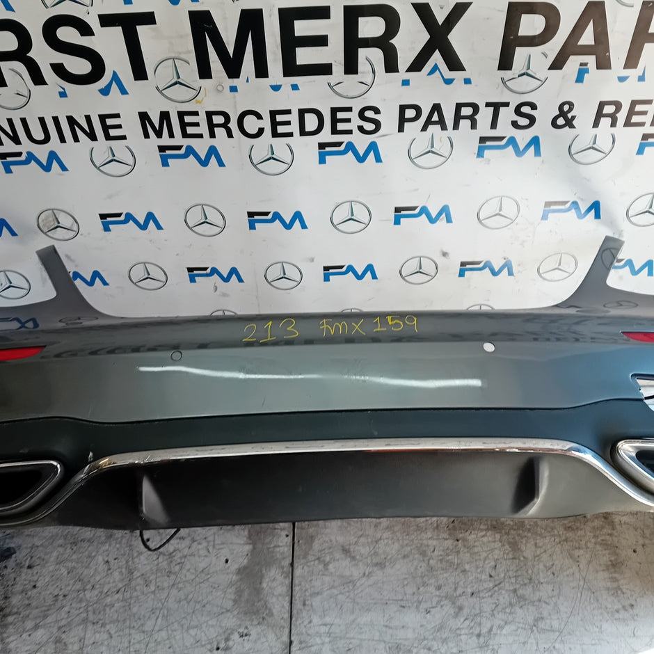 MERCEDES BENZ E-CLASS W213 SLN REAR BUMPER A2138850001 2018 GREY COMPLETE FMX159