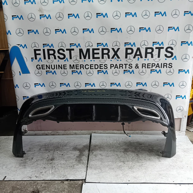 MERCEDES BENZ C-CLASS W205 SALOON REAR AMG BUMPER BLACK 2014 A2058555738 FMX72