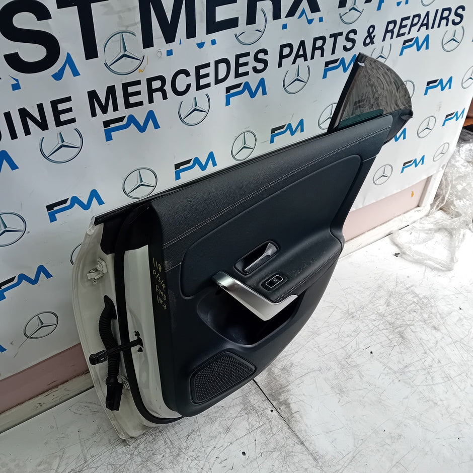 MERCEDES BENZ W118 CLA DRIVER SIDE REAR DOOR OSR WHITE 2019 ON COMPLETE FMD177