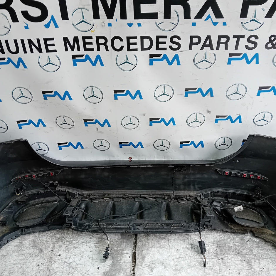 MERCEDES BENZ  A-CLASS W177 REAR BUMPER 2018 A1778800002 BLACK COMPLETE FMX23