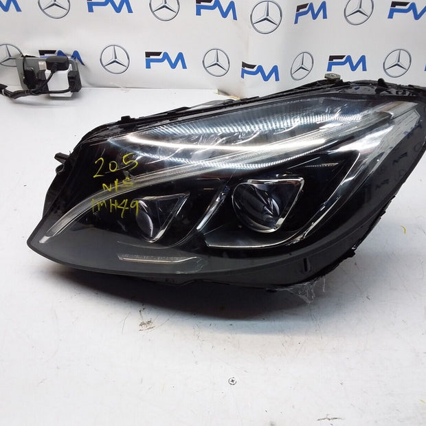 2018 MERCEDES C-CLASS W205 O/S Driver HEADLIGHT A2059068701 FMH49 LED INTELLIGEN