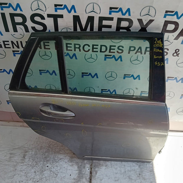 MERCEDES C-CLASS S204 EST DRIVER REAR DOOR OSR GREY 2008-14 FMD457