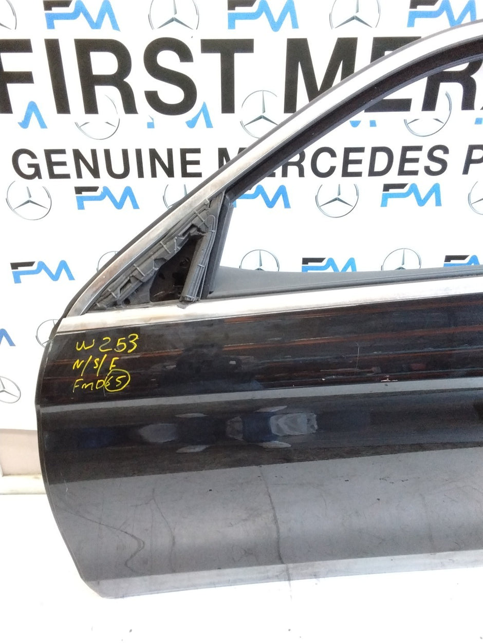 MERCEDES BENZ GLC W253 PASSENGER SIDE FRONT DOOR N/S/F COMPLETE BLACK FMD65