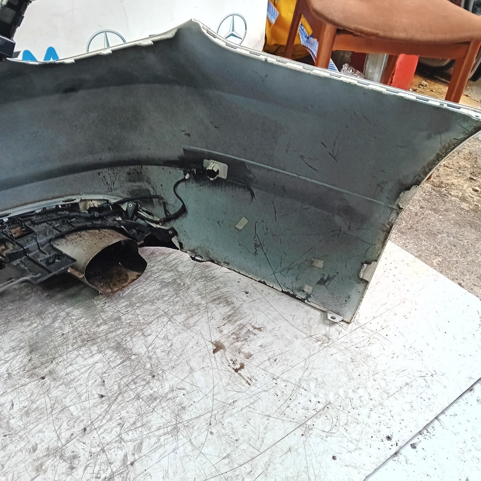 MERCEDES C-CLASS W205 SLN REAR BUMPER 2014 ON WHITE COMPLETE A2058850138 FMX37