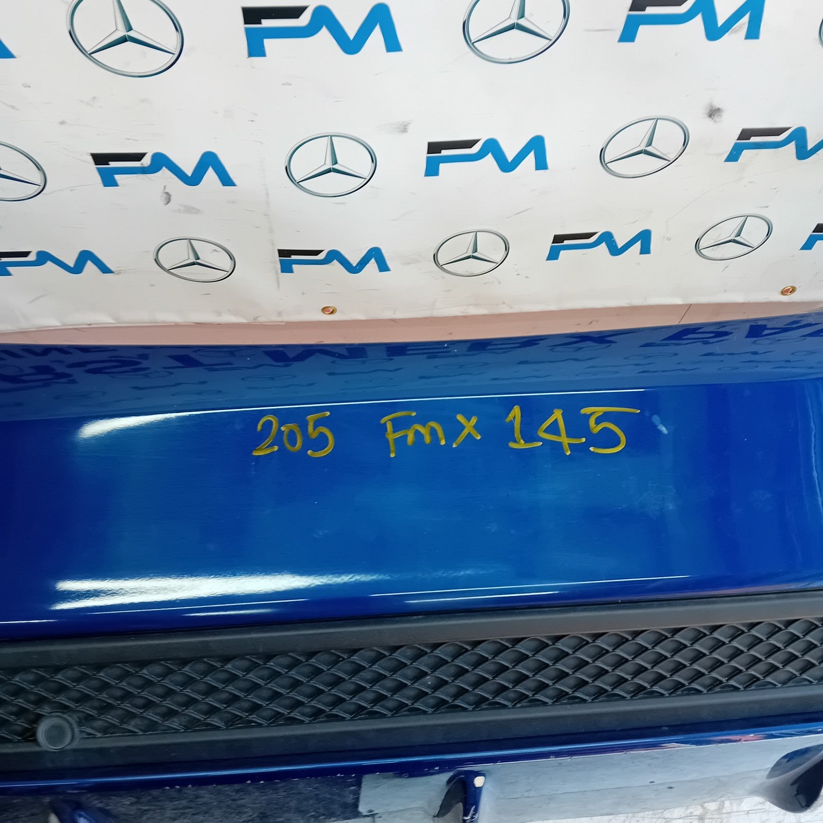 MERCEDES BENZ C-CLASS W205 REAR BUMPER BLUE 2014 A2058555738 FMX145