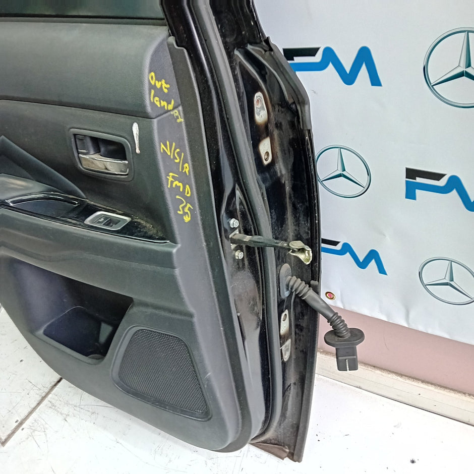 MITSUBISH OUTLANDER PASSENGER SIDE REAR DOOR N/S/R COMPLETE BLACK FMD35