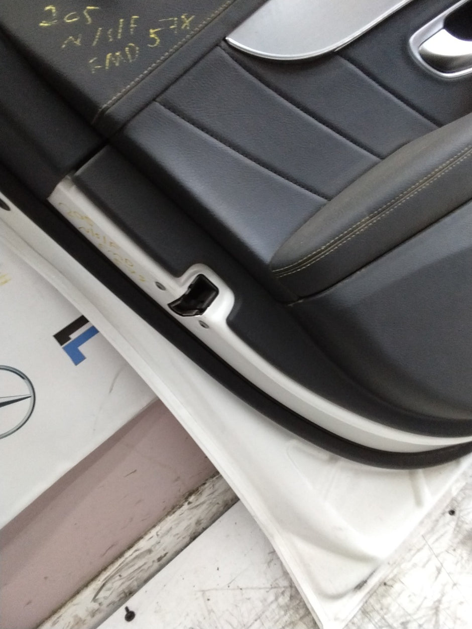 MERCEDES C-CLS W205 SLN PASSENGER FRONT DOOR NSF WHITE 2014-21 COMPLETE FMD578