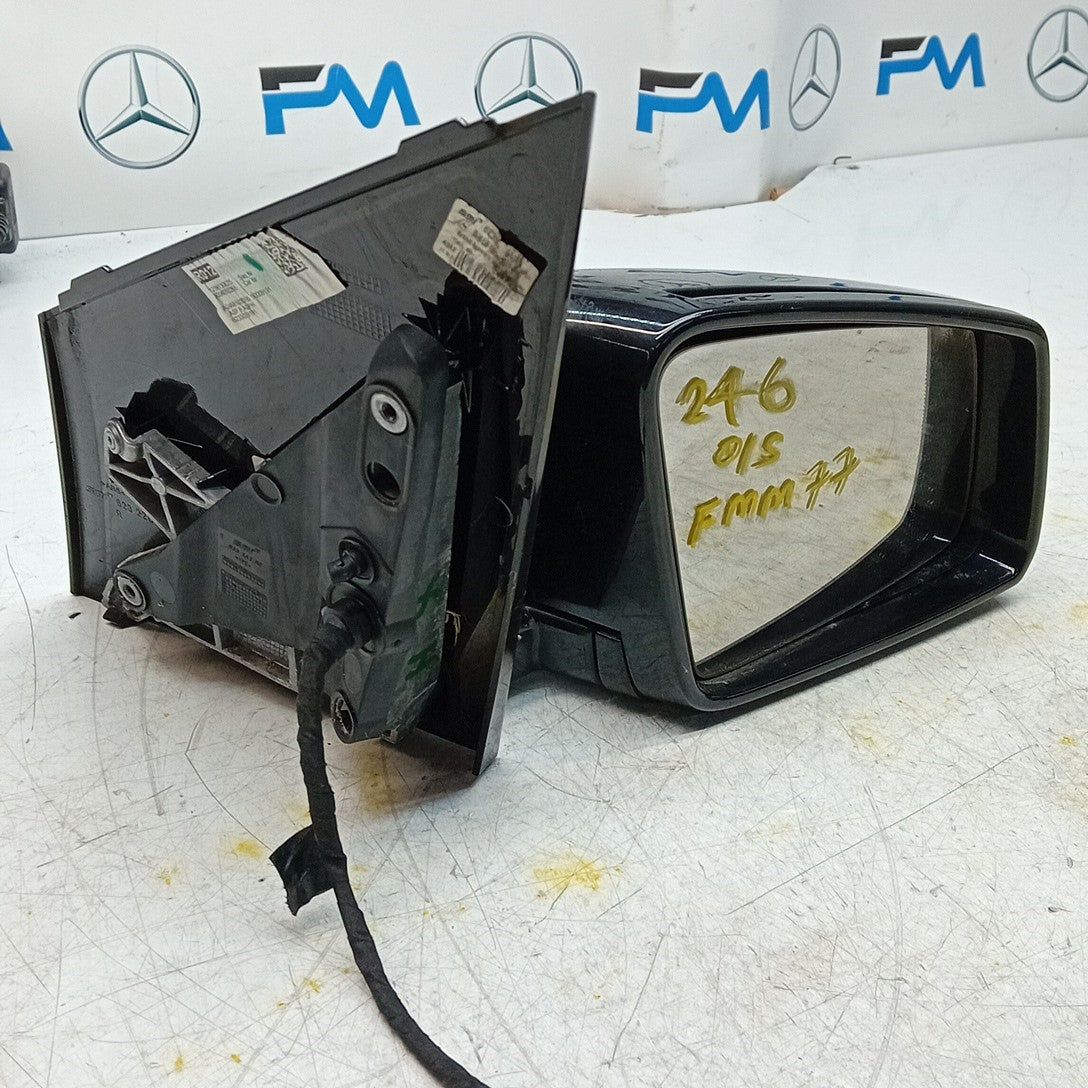 MERCEDES B-CLASS W246 DRIVER WING MIRROR IS BLACK A2468103016 FMM77