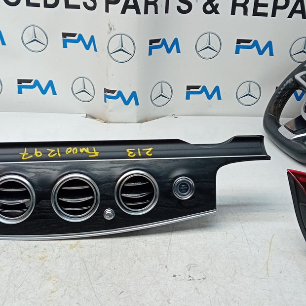 MERCEDES E-CLASS DASHBOARD TRIM PANEL+ 4 AIRVENT+ ENGINE START BUTTON FM001297