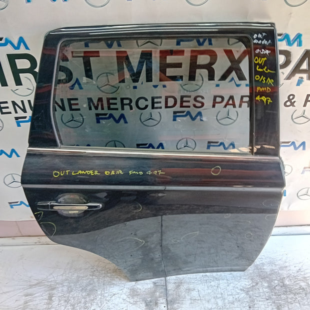 MITSUBISHI OUTLANDER MK3 DRIVER REAR DOOR OSR 2013 BLACK FMD497