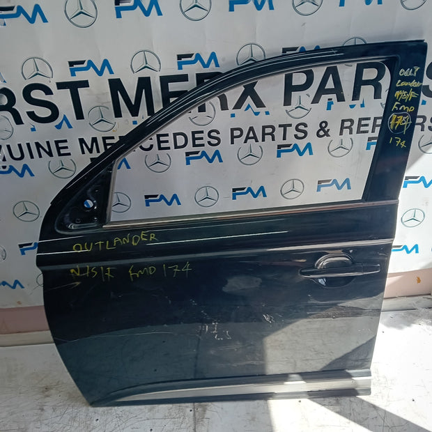 MITSUBISHI OUTLANDER MK3 PASSENGER SIDE FRONT DOOR BLACK 2013 FMD174