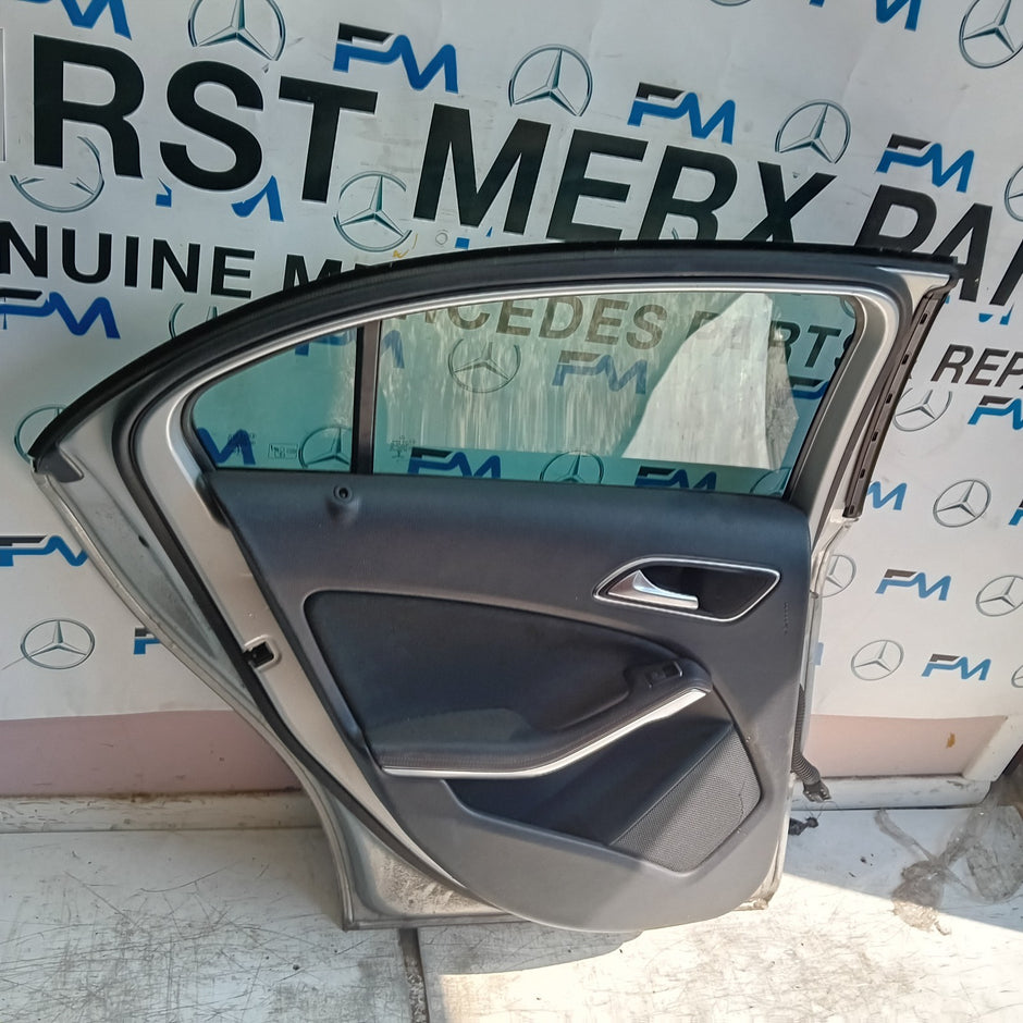 MERCEDES A-CLASS W176 PASSENGER REAR DOOR NSR SILVER 2012-18 COMPLETE FMD353