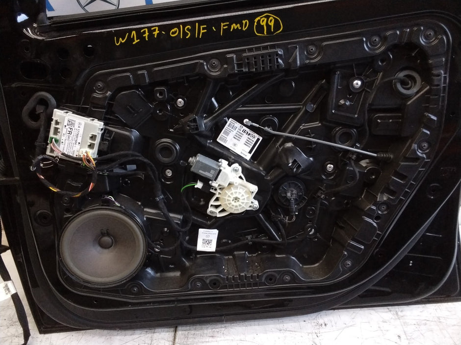 MERCEDES BENZ  A-CLASS W177 DRIVER SIDE FRONT DOOR O/S/F BLACK FMD99