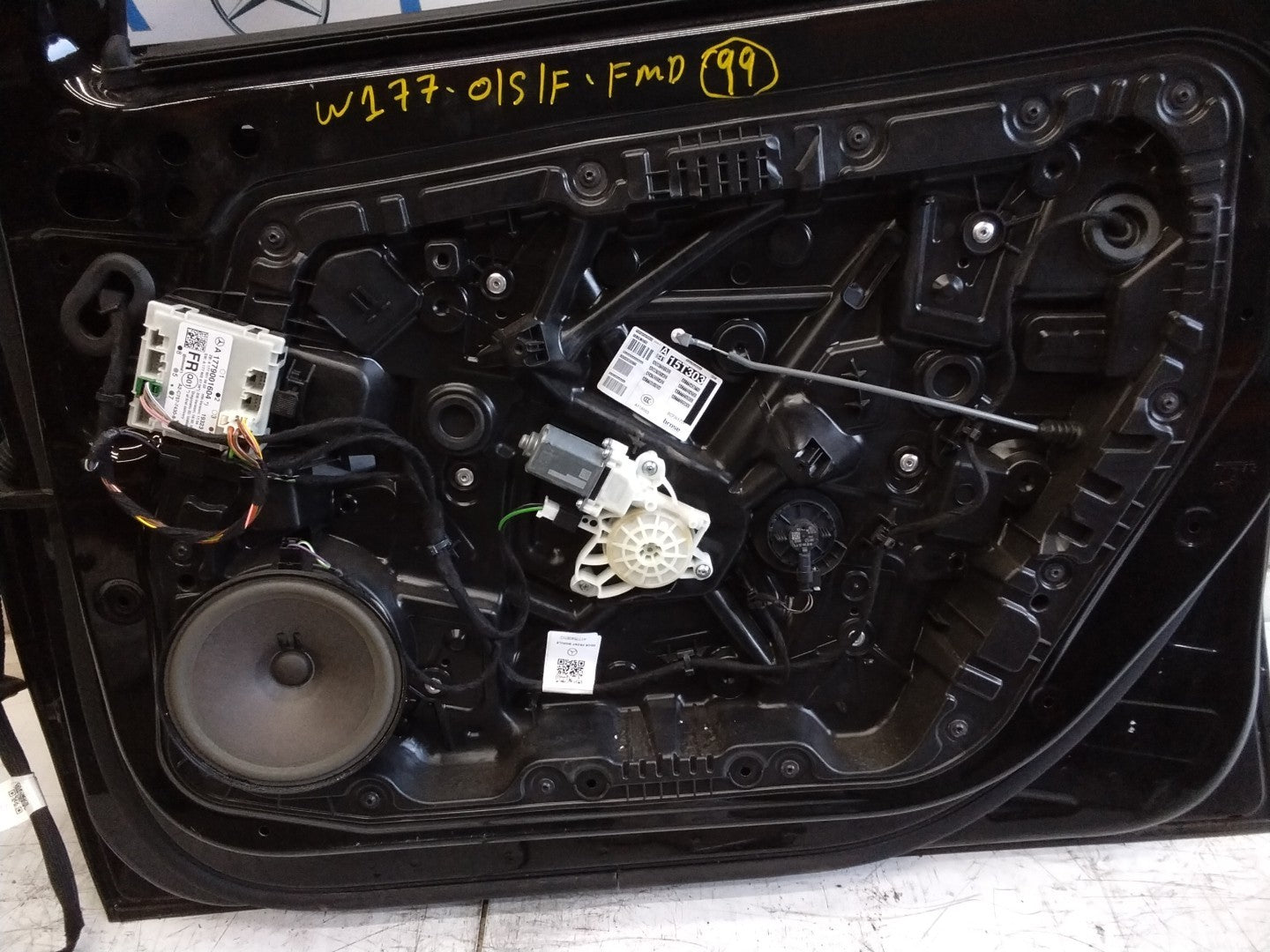 MERCEDES BENZ  A-CLASS W177 DRIVER SIDE FRONT DOOR O/S/F BLACK FMD99