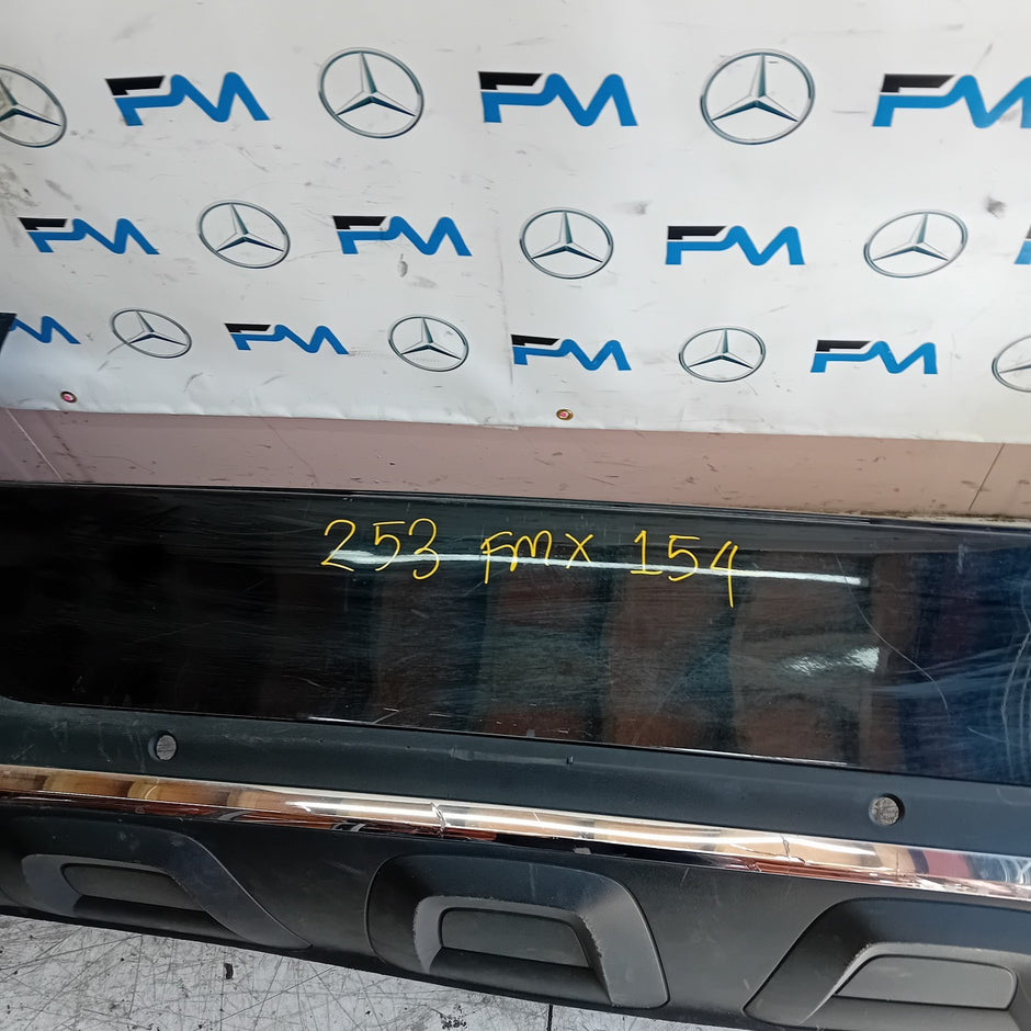 MERCEDES BENZ GLC W253 REAR BUMPER A2538850200 2016 BLACK FMX154