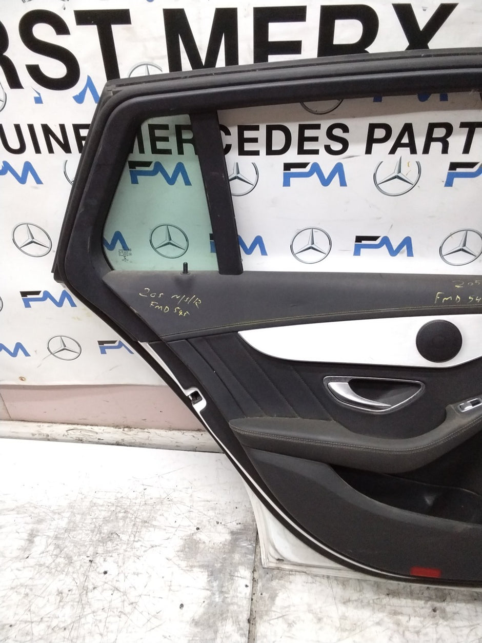 MERCEDES C-CLASS W205 EST PASSENGER REAR DOOR NSR WHITE 2014-21 COMPLETE FMD545