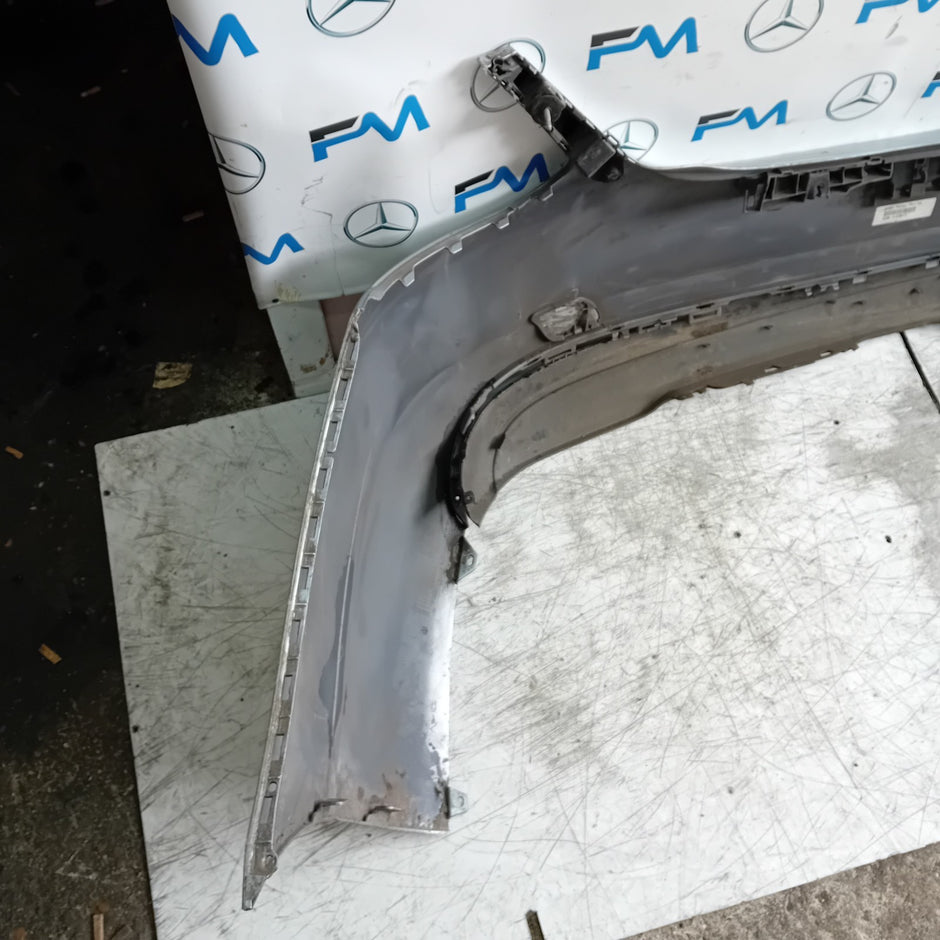 MERCEDES BENZ C-CLASS W205 SALOON REAR BUMPER 2015 SILVER A2058850138 FMX59