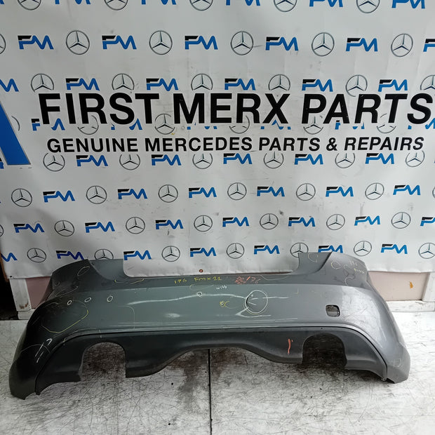 MERCEDES BENZ  A-CLASS W176 REAR BUMPER A1768850125 2012-18 GREY COMPLETE FMX11