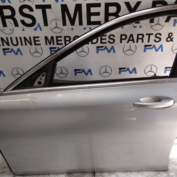 MERCEDES E-CLS W213 SLN PASSENGER FRONT DOOR NSF SILVER 2016-20 COMPLETE FMD594