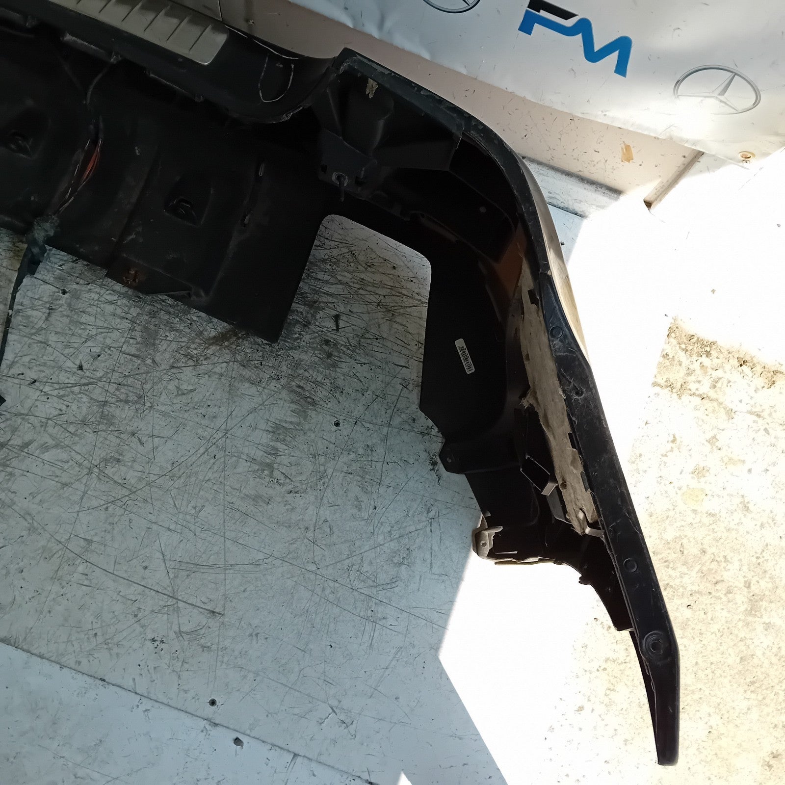 MERCEDES BENZ M-CLASS W164 REAR BUMPER A1648850066 2011 BLACK FMX170