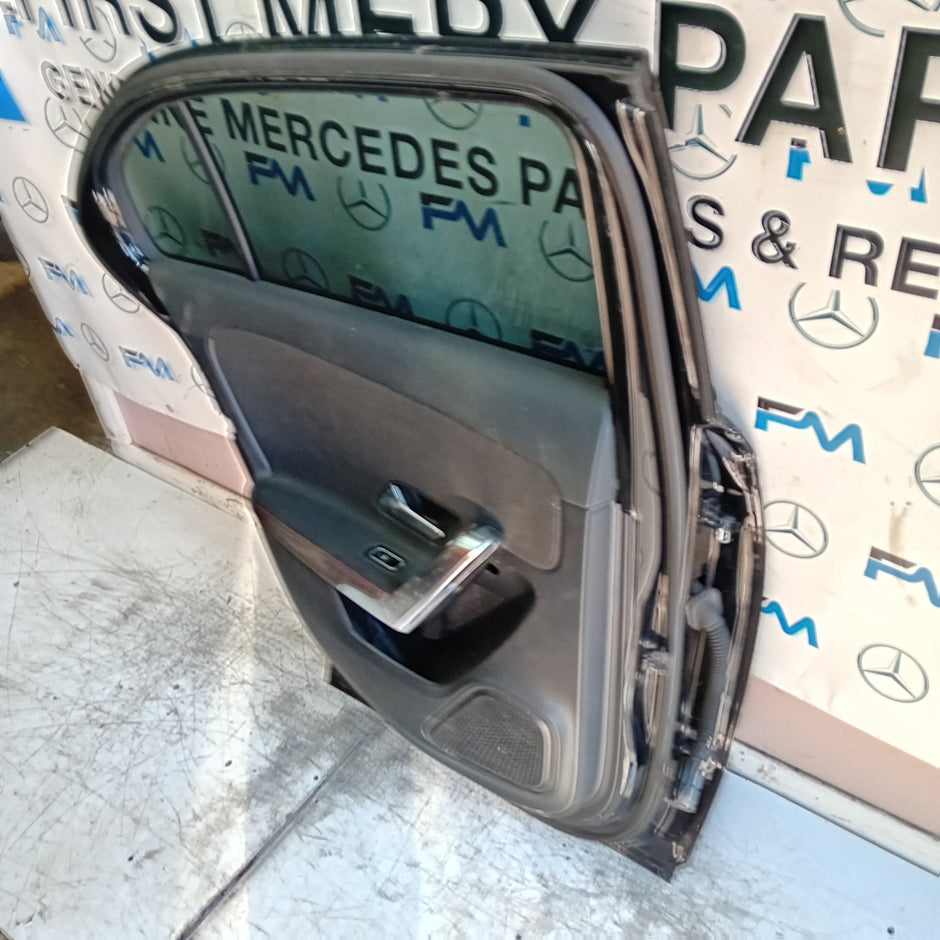 MERCEDES A-CLASS W177 PASSENGER REAR DOOR NSR BLACK 2018 COMPLETE FMD482