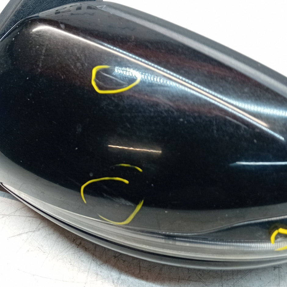 MERCEDES C-CLASS W205 PASSENGER  WING MIRROR NSF BLACK 2014 PL A2058101916 FMM64