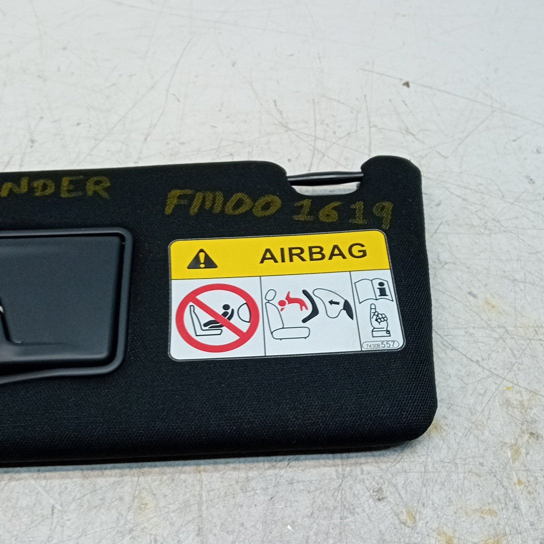 MITSUBISHI OUTLANDER MK3 SUN VISOR PASSENGER SIDE BLACK 7430B557 2014 FM001619
