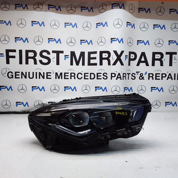 MERCEDES W118 CLA DRIVER O/S HEADLIGHT A1189068600 FMH83 LED HIGH PERFORM