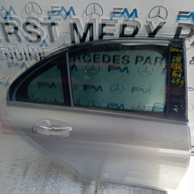 MERCEDES C-CLASS S205 SLN DRIVER REAR DOOR OSR SILVER 2014 ON COMPLETE FMD455