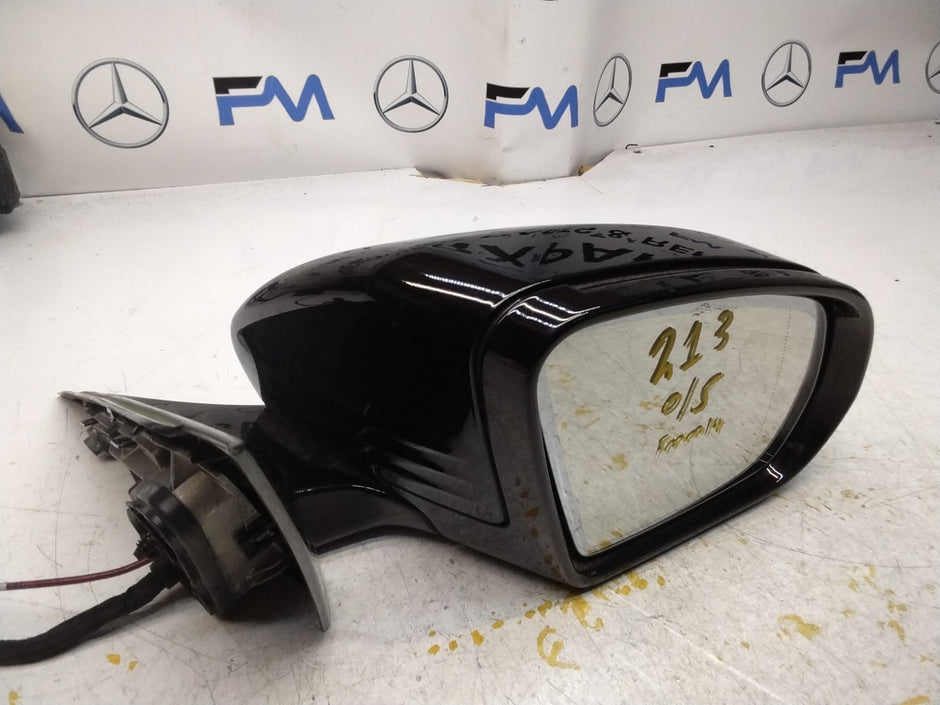 MERCEDES E-CLASS 2016 On W213 DRIVER SIDE WING MIRROR A2138102800 BLACK FMM14
